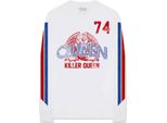 Queen - Maglietta "Killer Queen '74"" Per Uomo/Donna Unisex A Maniche Lunghe RO2085 (Xxl) (Bianco)"