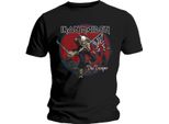 Iron Maiden - Maglietta "Trooper Red Sky"" Per Uomo/Donna Unisex RO2238 (L) (Nero)"