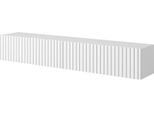 Selsey Telire - Mobile Tv A Parete, Bianco Con Doghe, 175 Cm