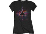Pink Floyd - Maglietta "Dark Side Of The Moon"" Da Donna RO2390 (Xl) (Nero/Rosa)"