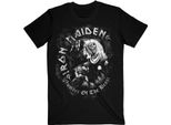 Iron Maiden - Maglietta "Number Of The Beast Grey Tone"" Per Uomo/Donna Unisex RO483 (M) (Nero)"