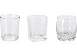 Set Di 3 Bicchierini Da Shot Excellent Houseware, Vetro, 5X6 Cm, 80 Ml, Trasparenti