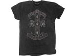 Guns N Roses - Maglietta Colour Dipped Per Uomo/Donna Unisex RO4564 (Xl) (Nero/Nero/Bianco)