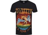 Led Zeppelin - Maglietta "Usa Tour '75"" Per Uomo/Donna Unisex RO930 (M) (Nero)"