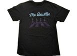 The Beatles - Maglietta "Crossing Silhouettes"" Per Uomo/Donna Unisex RO4622 (L) (Nero)"