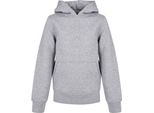 Build Your Brand - Felpa Con Cappuccio "Basic"" Per Bambini RW8947 (158-164) (Grigio Screziato)"