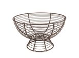 Cesto Portaoggetti Clayre & Eef Ø 25X14 Cm Ferro Marrone