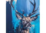 Frank Pretorius - Stampa Su Tela Con Cornice "Curiosity"" PM6273 (40 Cm X 40 Cm) (Blu/Marrone)"