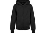 Build Your Brand - Felpa Con Cappuccio "Basic"" Con Zip A Tutta Lunghezza Per Bambini RW8949 (158-164) (Nero)"