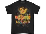 Woodstock - Maglietta Uomo/Donna Unisex RO2642 (S) (Nero)