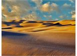 Dennis Frates - Tela "Dune Dell'oregon Al Tramonto"" PM6097 (80 Cm X 60 Cm) (Blu/Marrone/Bianco)"