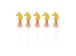 Amscan - Unicorno - Bacchetta Magica "Magical"" Confezione Da 6 Pezzi SG22896 (Taglia Unica) (Oro)"
