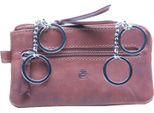 Esquire Pelle Caso Chiave Dallas Key Case Double Brown Marrone