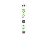 Amscan - Decorazione Da Appendere "Kicker Party"", Carta 4-Pack SG22997 (Taglia Unica) (Colorato)"