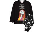 Nightmare Before Christmas - Pigiama Con Pantaloni Lunghi Per Bambini NS6920 (140) (Nero/Bianco)