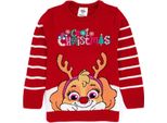 Paw Patrol - Maglia Per Bambini - Design Natalizio NS6908 (116) (Rosso)