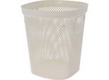 Cesto Portabiancheria Excellent Houseware, Polipropilene, 26X26X30 Cm, 12,5 L, Bianco