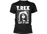 T. Rex - Maglietta "Get It On"" Per Uomo/Donna Unisex PH1204 (L) (Nero)"