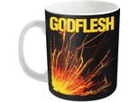 Godflesh - Tazza Da Caffè "Hymns"", Album PH409 (Taglia Unica) (Bianco/Nero/Giallo)"