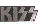 Kiss - Chrome - Toppa Da Applicare Con Il Ferro - Logo In Cotone RO2715 (Taglia Unica) (Nero/Acciaio)