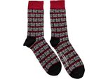 Run Dmc - Calzini Per Uomo/Donna Unisex RO5165 (40,5 Eu - 45,5 Eu) (Nero/Rosso/Bianco)