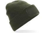 Beechfield Adult Thinsulate Printers Beanie PC3366 (Taglia Unica) (Verde Oliva)