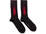 Slipknot - Calzini Per Uomo/Donna Unisex RO5169 (40,5 Eu - 45,5 Eu) (Nero/Rosso)