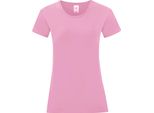 T-Shirt Fruit Of The Loom Donna Iconic, Manica Corta PC3400 (2XL) (Rosa Chiaro)