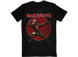 Iron Maiden - Maglietta "Senjutsu Eddie Archer"" Per Uomo/Donna Unisex RO2935 (M) (Nero/Rosso)"
