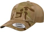Flexfit By Yupoong Multicam Retro Trucker Cap RW7582 (Taglia Unica) (Desert Brown/Light Brown)
