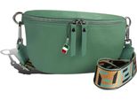 Cintura Borsa Verde Multicolore Florence Tracolla Pelle Coordinata D2OTF807L
