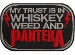 Pantera - Toppa "Whiskey"" - Cotone RO3125 (Taglia Unica) (Nero/Rosso)"