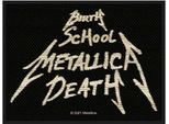 Metallica - Toppa "Nascita, Scuola, Morte"" - Poliestere RO3089 (Taglia Unica) (Nero)"