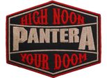 Pantera - Toppa "High Noon Your Doom"" - Cotone RO3126 (Taglia Unica) (Nero/Rosso)"