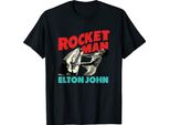 Elton John - Maglietta Da Uomo/Donna Unisex RO3005 (M) (Nero)