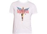 Nirvana - Maglietta "Angelic"" Per Uomo/Donna Unisex RO3108 (M) (Bianco)"