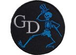 Grateful Dead - Scheletro - Toppa Da Stirare - Cotone RO3172 (Taglia Unica) (Nero/Blu)