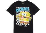 Spongebob Squarepants - Maglietta "Dude"" Per Bambini NS7068 (140) (Nero/Bianco/Giallo)"