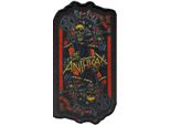 Anthrax - Toppa Adesiva "Evil King"" RO3768 (Taglia Unica) (Nero/Giallo/Rosso)"