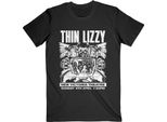 Thin Lizzy - Maglietta "Jailbreak Flyer"" Per Uomo/Donna Unisex RO3701 (Xl) (Nero)"