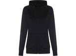 Awdis Cool - Felpa Con Cappuccio "Zoodie"" Con Zip A Tutta Lunghezza Da Donna PC5329 (Xs) (Nero)"