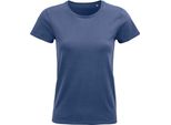 Sols - T-Shirt "Pioneer"" In Cotonelogico Da Donna PC5342 (M) (Denim)"