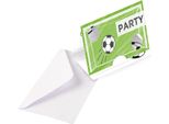 Amscan - Inviti "Foosball Party"" Confezione Da 8 SG23091 (Taglia Unica) (Verde)"