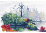 Set Di Punti Croce Rto "Meraviglioso Nord Ii"", Schema Per Il Conteggio, 29,5X20,5 Cm"