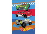 Hot Wheels - Decke "Burn"", Pile AG2619 (150 Cm X 100 Cm) (Rot/Blau/GrüN)"
