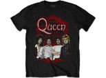 Queen - Maglietta "Ornate Crest Photo"" Per Uomo/Donna Unisex RO3854 (M) (Nero)"