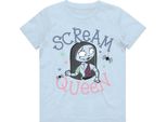 Nightmare Before Christmas - Maglietta "Scream Queen"" Per Bambina RO4437 (128) (Azzurro)"