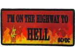 Ac/Dc - Fiamme - Toppa "Highway To Hell"" - Cotone RO4395 (Taglia Unica) (Rosso/Nero/Giallo)"