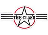The Clash - Toppa Adesiva "Army Stripes"" RO4124 (Taglia Unica) (Nero/Bianco/Rosso)"