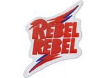 David Bowie - Toppa Da Stirare "Rebel Rebel"" - Cotone RO4421 (Taglia Unica) (Bianco/Rosso)"